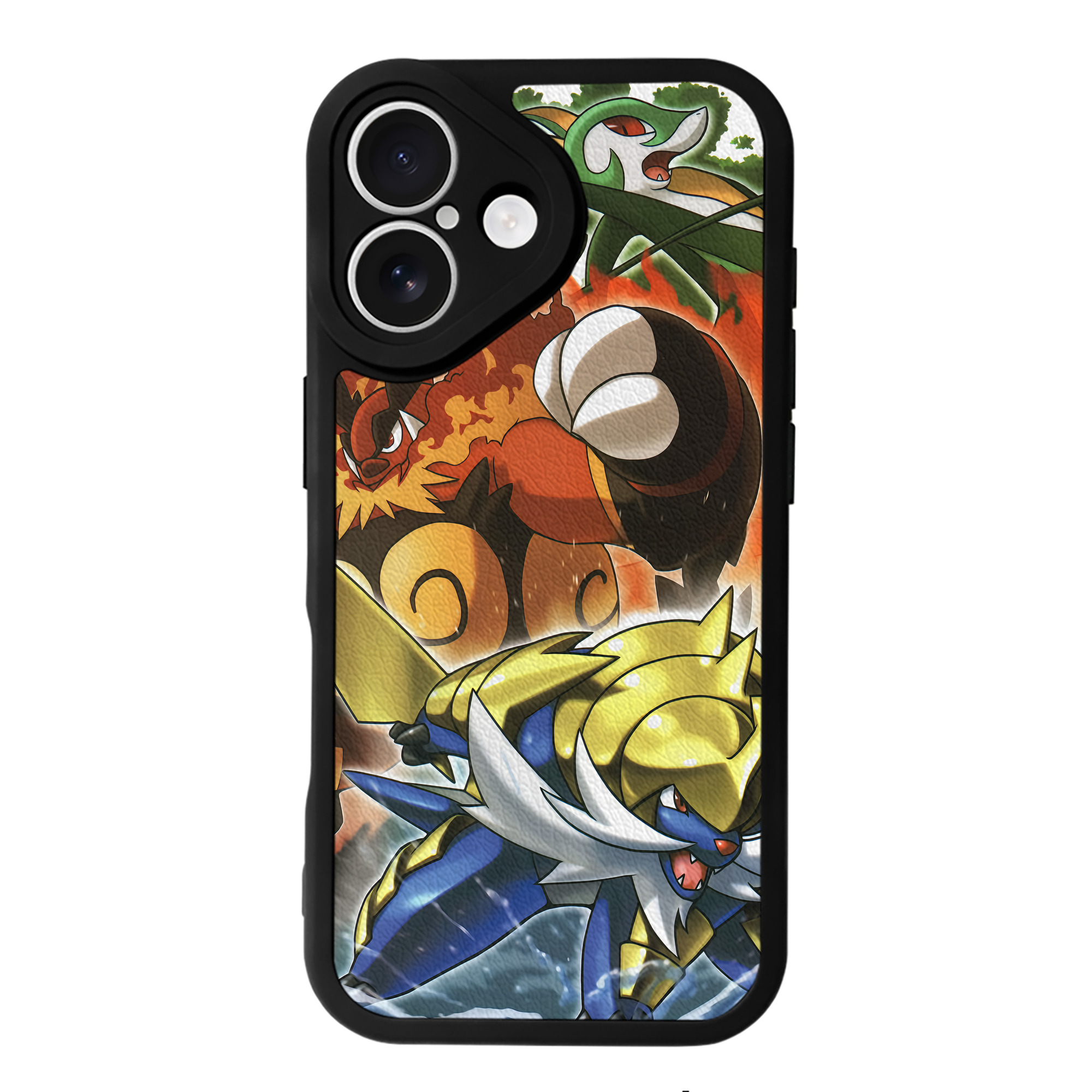 （画像用） ポケットモンスター Pokémon 【iPhone 16シリーズ対応】シリコンスマホケース（レザー調） 材質：シリコン